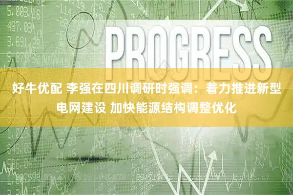 好牛优配 李强在四川调研时强调：着力推进新型电网建设 加快能源结构调整优化