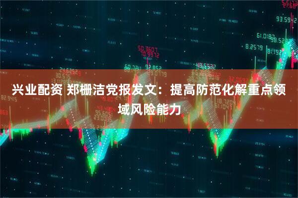 兴业配资 郑栅洁党报发文：提高防范化解重点领域风险能力