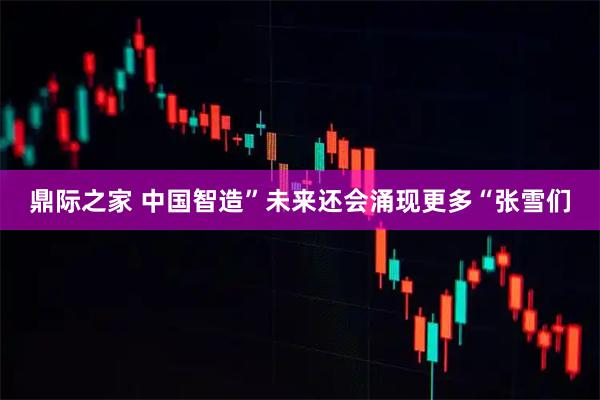 鼎际之家 中国智造”未来还会涌现更多“张雪们